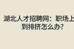 湖北人才招聘网：职场上遇到排挤怎么办?